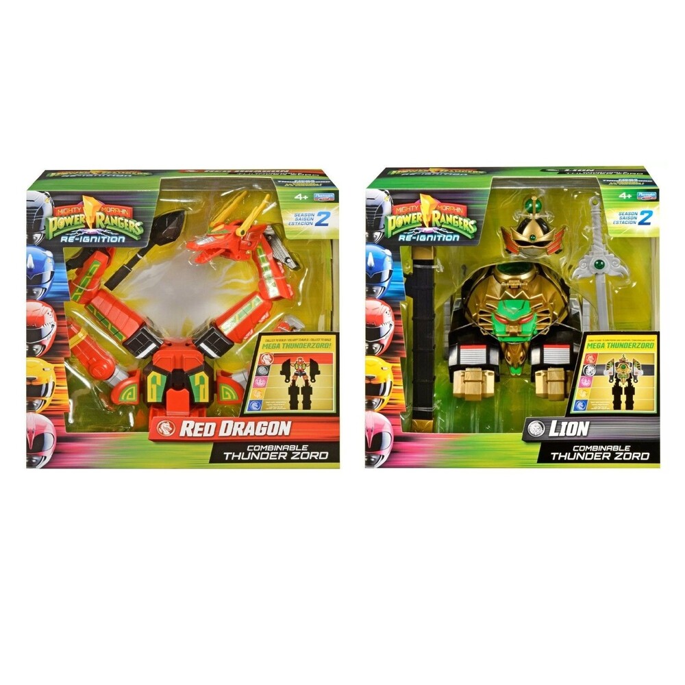 Mighty Morphin Power Rangers Re-Ignition Combinable Lion+Red Dragon Thunderzord